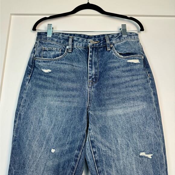 BLANK NYC The Madison Crop Distressed Jeans 100% Cotton Size 28 - Picture 3 of 12